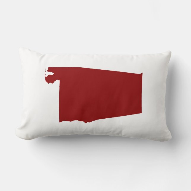 Almofada Lombar Alabama em Forma Vermelho Escuro (Frente)