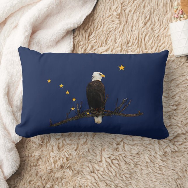 Almofada Lombar Alaska Eagle E Flag (Cobertor)