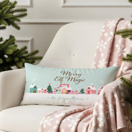 Almofada Lombar Aldeia Oficina do Papai Noel Rosa no Polo Norte Ac