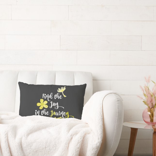 Almofada Lombar Alegria Inspiradora na Viagem (Sofá)