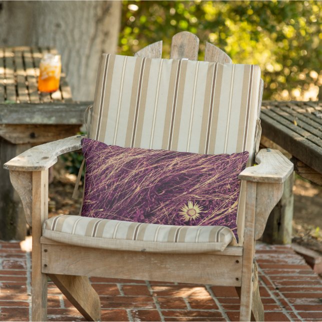 Almofada Lombar Algodão natural da exploração agrícola de textura  (Cadeira)