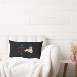 Almofada Lombar All I Need Is LOVE and a Yellow Lab Lumbar Pillow