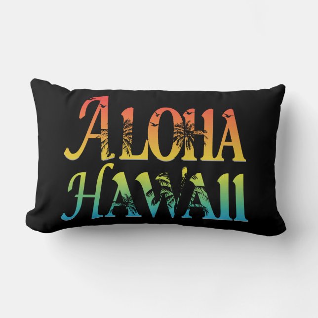 Almofada Lombar Aloha Hawaii (Frente)