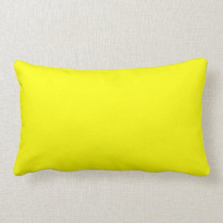 Almofada Lombar Amarelo puro - Modelo brilhante de limão-neon