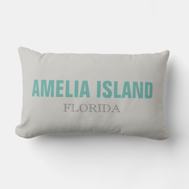 Almofada Lombar Amelia Island FL Beach Travesseiro decorativo (Frente)