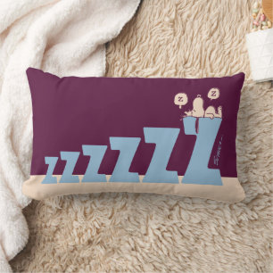 Almofada Lombar Amendoins   Snoopy & Woodstock Nap