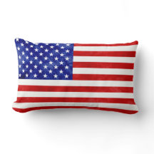 American Flag USA Patriotic Travesseiro Watercolor