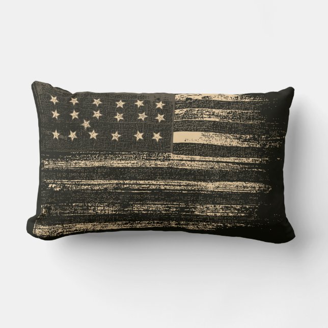 Almofada Lombar American Flag Vintage (Frente)
