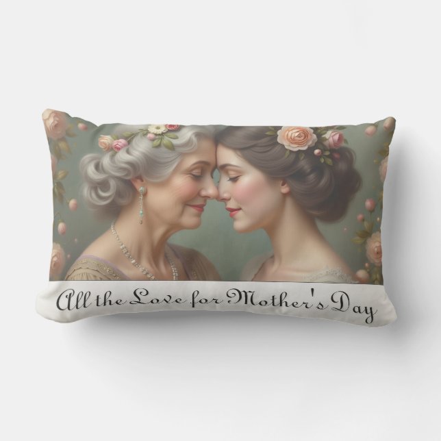 Almofada Lombar Amor Eterno Entre Mãe e Filha (Frente)
