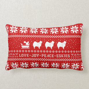 Almofada Lombar Amor Joy Peace Eskies Festivos Natal Feriado