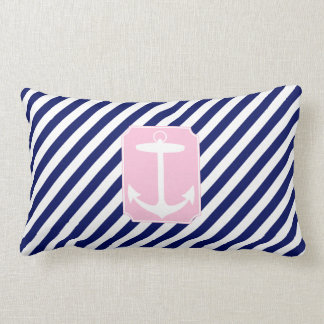 Almofada Lombar Âncora azul e cor-de-rosa