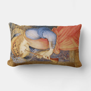 Almofada Lombar Angel Playing a Flageolet (por Edward Burne-Jones)
