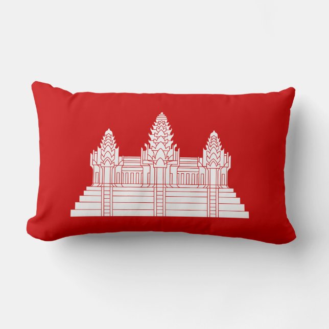 Almofada Lombar Angkor Wat Ver.2.0. Khmer Temple (Frente)
