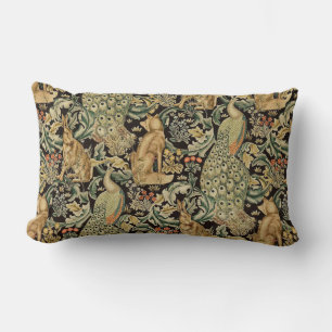 ALMOFADA LOMBAR ANIMAIS FLORESTAIS, FOX, PEACOCK, ORELHA NA FLORAL