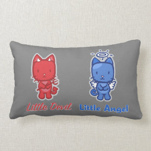 Almofada Lombar Anjo pequeno, gato pequeno do gatinho dos desenhos