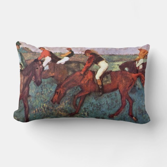 Almofada Lombar Antes de iniciar o treinamento do Jockeis - pintur (Frente)