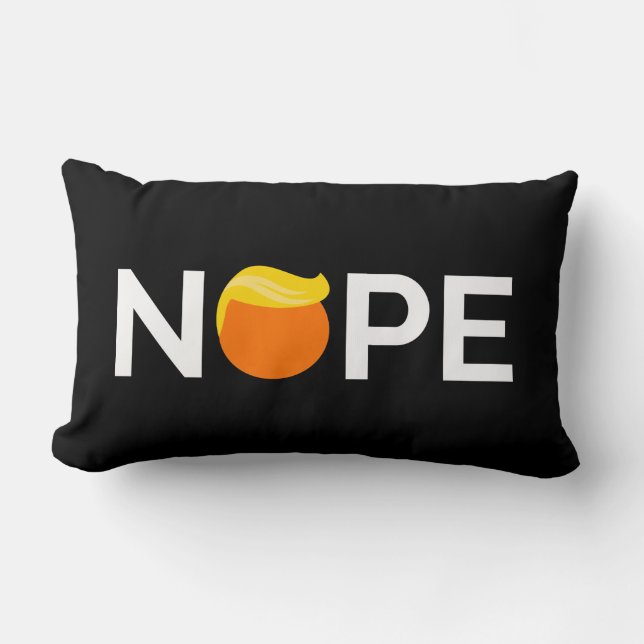 Almofada Lombar Anti-Trump - Edição Nope (Frente)