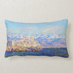 Almofada Lombar Antibes, efeito da tarde, Claude Monet 1888 legal,