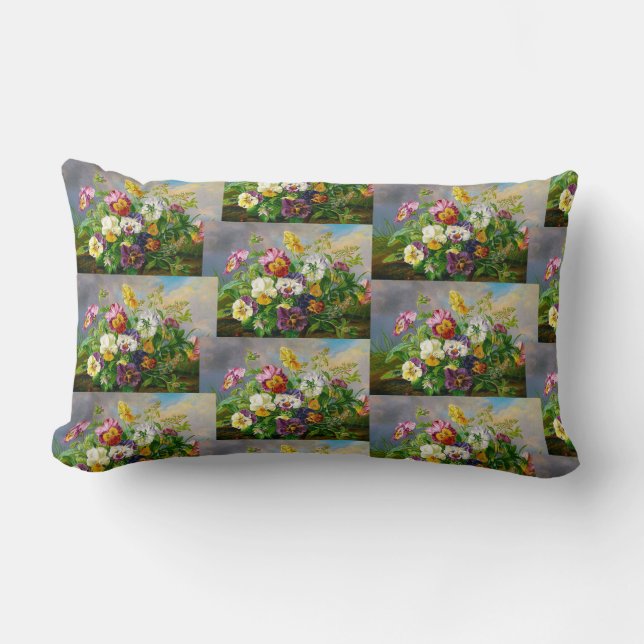 Almofada Lombar Anton Mollis Pansy Vintage (Frente)