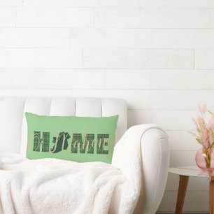 Almofada Lombar Apelido verde irlandês editável HOME cushion