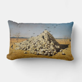 Almofada Lombar Apoteose da Guerra (morte e destruição) (crânios)