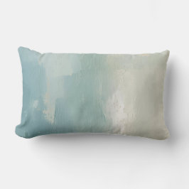 Almofada Lombar Aqua Azul Mar Verde Teal Bege Aquarela 40cm