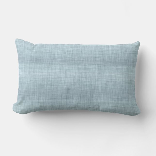Almofada Lombar Aqua Linen Texture Travesseiro lombar (Frente)