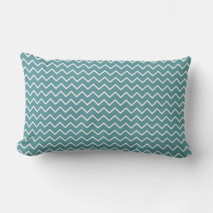 Almofada Lombar Aqua Zig Zag/ Bolinhas Travesseiro lombar reversí