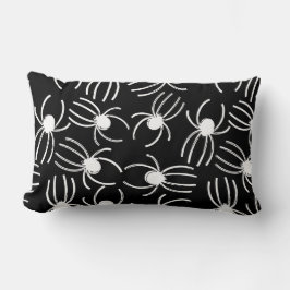 Almofada Lombar Aranha-Crawler Negra e Branca