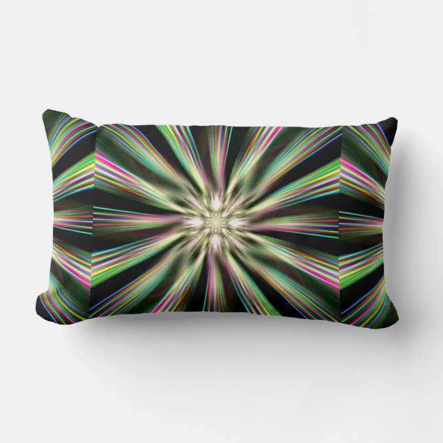 Almofada Lombar Arco-Íris Taffy Candy Explosão Três (Frente)