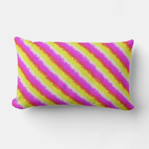 Almofada Lombar Ardeco-Arco-Íris, Cor-de-rosa Amarelo