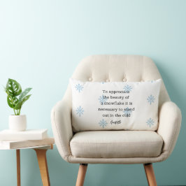 Almofada Lombar Aristotle Winter Quote Decor For Home