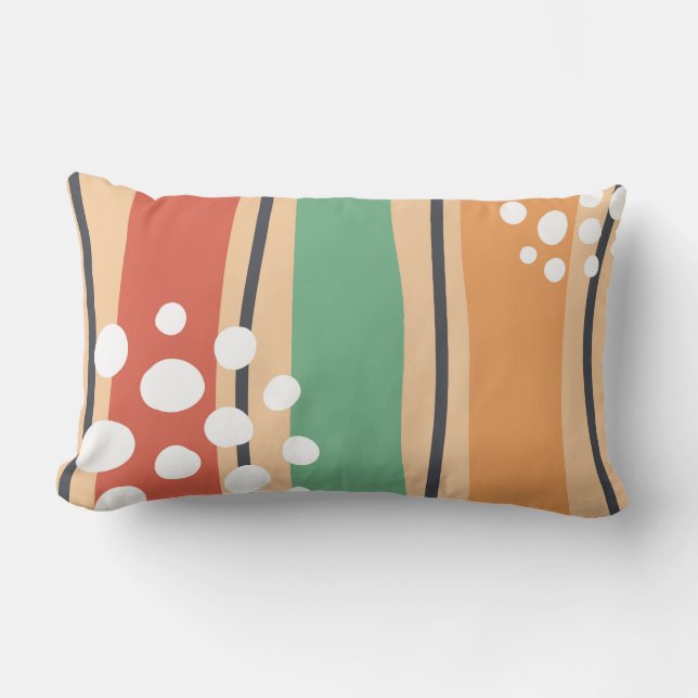 Almofada Lombar Arte de boho com forma de abstrato (Frente)