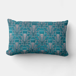 Almofada Lombar Arte Deco Azul
