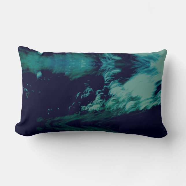 Almofada Lombar "Arte original das cavidades vazias" por RedPanda (Frente)