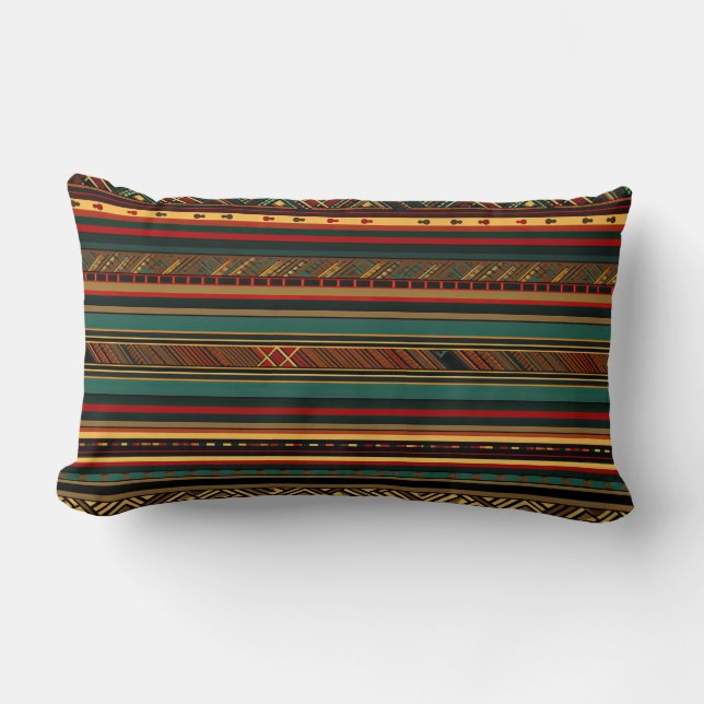 Almofada Lombar Artisan Nomadic Stripes (Frente)