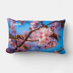 Almofada Lombar Árvore Sakura em Flor de Rosa