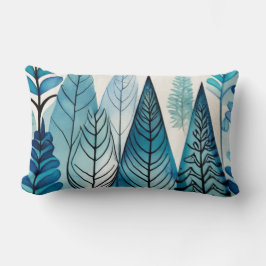 Almofada Lombar Árvores de Natal azuis lombares