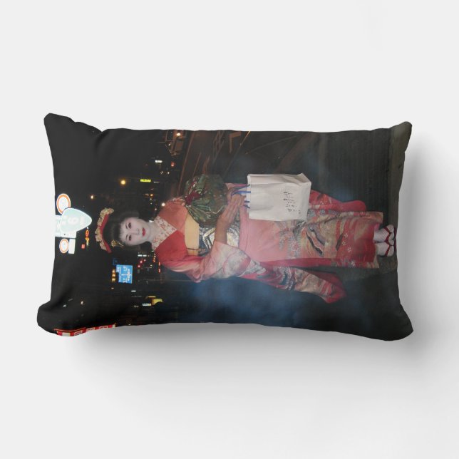 Almofada Lombar Asakusa Geisha Neo Tokyo (Frente)