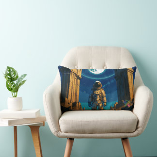 Almofada Lombar Astronauta Sob o Portão Celestial