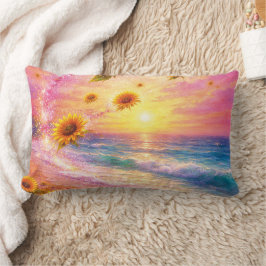 Almofada Lombar Atardecer de Paz Infinita: Girasoles Mágicos 
