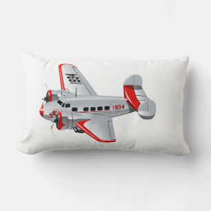 Almofada Lombar Avião retrógrado de desenho animado