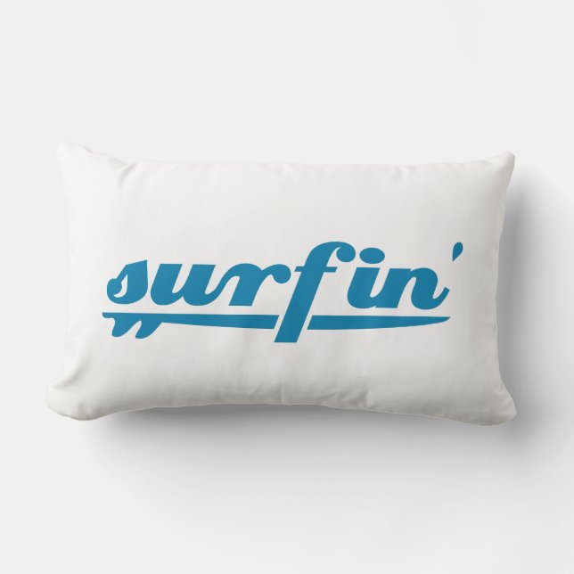 Almofada Lombar Azul da prancha de Surfin (Frente)