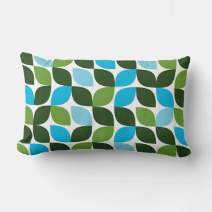 Almofada Lombar Azul, verde, legal, moda, abstrato da natureza mod