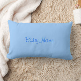Almofada Lombar Baby Boy Name Sky Blue