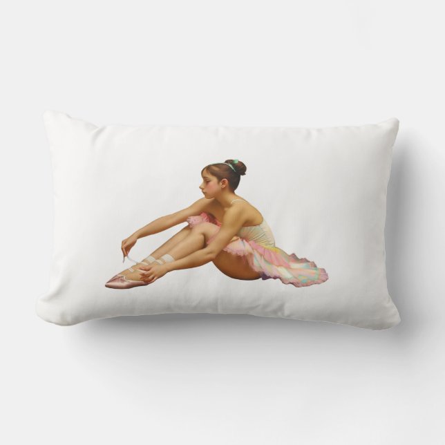 Almofada Lombar Bailarinas arreglando sus zapatillas (Frente)