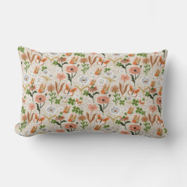 Almofada Lombar Bamboo Floral Daisy Shamrocks Farmhouse