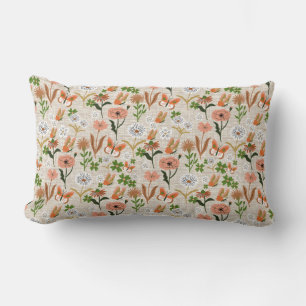 Almofada Lombar Bamboo Floral Daisy Shamrocks Farmhouse