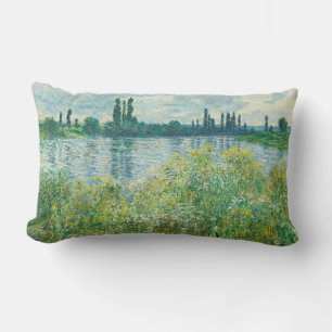 Almofada Lombar Bancos do rio Sena por Monet