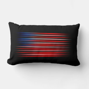 Almofada Lombar Bandeira Americana com Abstrato Strike